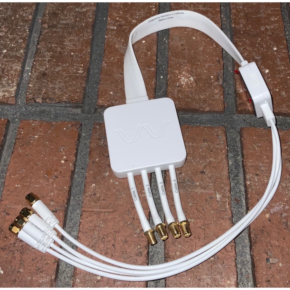 Waveform 4x4 MIMO Window Entry Cable White SMA Female to Male Flat Ribbon Cable